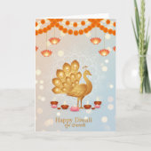 Feestelijke diwali viering kaart (Voorkant)