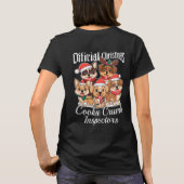 Feestelijke Dog Squad-Officiële Kerst Dog Team T-shirt (Achterkant)