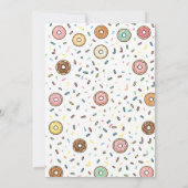 Feestelijke Donut Uitnodiging (Achterkant)