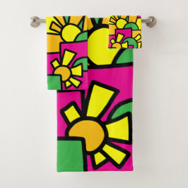 Feestelijke Doodle Art 42 Bad Handdoek