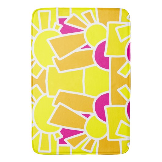 Feestelijke Doodle Art 42 Badmat (Voorkant Verticaal)