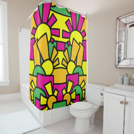 Feestelijke Doodle Art 42 Douchegordijn