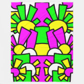 Feestelijke Doodle Art 42 Fleece Deken (Voorkant)