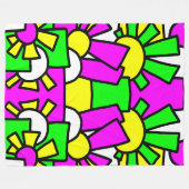 Feestelijke Doodle Art 42 Fleece Deken (Voorkant (Horizontaal))