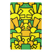 Feestelijke Doodle Art 42 Mini Klembord (Achterkant)