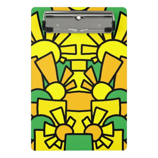 Feestelijke Doodle Art 42 Mini Klembord (Voorkant)