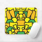 Feestelijke Doodle Art 42 Muismat (Met muis)