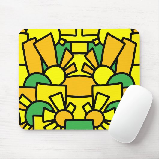 Feestelijke Doodle Art 42 Muismat (Met muis)