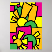 Feestelijke Doodle Art 42 Poster (Voorkant)