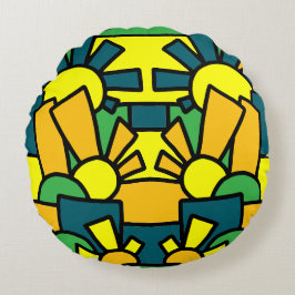 Feestelijke Doodle Art 42 Rond Kussen