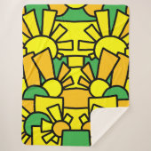 Feestelijke Doodle Art 42 Sherpa Deken (Voorkant)