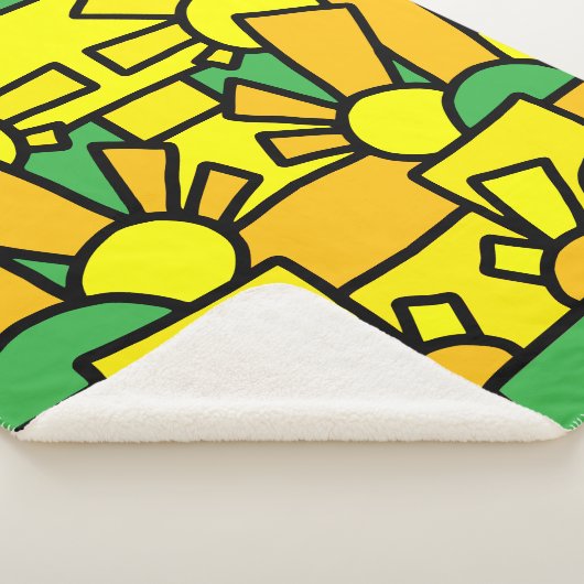 Feestelijke Doodle Art 42 Sherpa Deken (3/4)