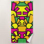 Feestelijke Doodle Art 42 Strandlaken (Voorkant)