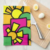 Feestelijke Doodle Art 42 Theedoek (Quarter Fold)