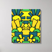 Feestelijke Doodle Kunst 42 Canvas Afdruk (Voorkant)