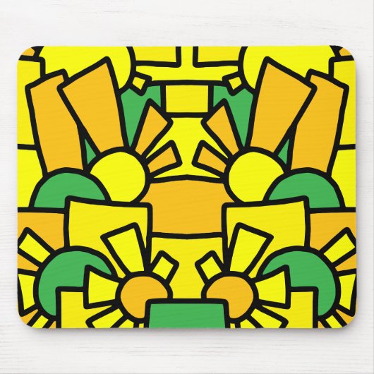 Feestelijke Doodle Kunst 42 Muismat (Voorkant)