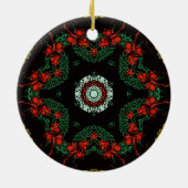Feestelijke Dot Mandala Keramisch Ornament (Achterkant)