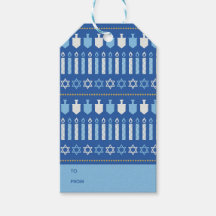 Feestelijke Dreidel-iconen Hanukkah-vakantie Blauw