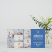 Feestelijke Dreidel-pictogrammen Hanukkah-collage  (Staand voorkant)