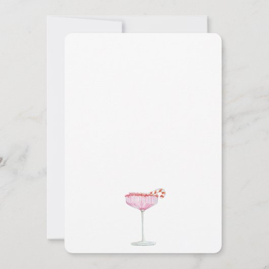 Feestelijke Drinken Feest Eet Drink & Wees Vrolijk Kaart (Achterkant)