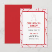 Feestelijke Drinken kerstfeest met feestdag Cockta Kaart (Voorkant / Achterkant)