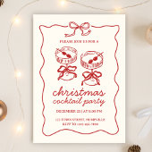 Feestelijke Drinken kerstfeest met feestdag Cockta Kaart