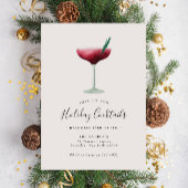 Feestelijke Drinken kerstfeest met feestdag Cockta Kaart