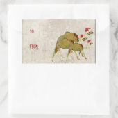 Feestelijke dromerige kamelen cadeau Sticker (Tas)