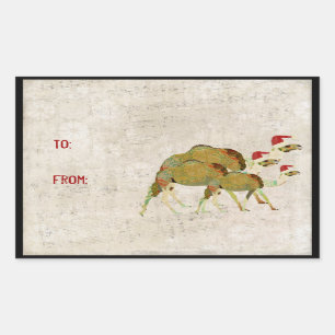 Feestelijke dromerige kamelen cadeau Sticker