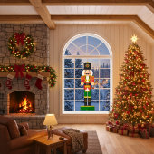 Feestelijke drummer Notenkraker Raamsticker