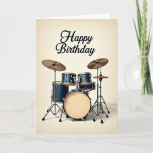 Feestelijke Drumstelkaart Kaart
