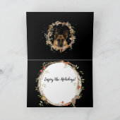 Feestelijke Duitse Herder Vakantie Feestdagen Kaart (Binnen)