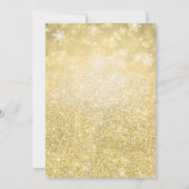 Feestelijke "Eat & Drink" Gold Holiday Christmas P Kaart (Achterkant)