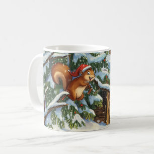 Feestelijke Eekhoorn Winter Mok