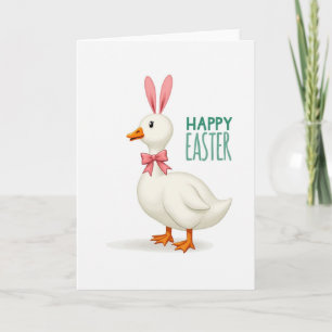 Feestelijke Eend Lente Kaart