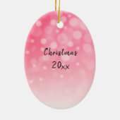 Feestelijke eenhoorn met vlinder op neus Kerstmis Keramisch Ornament (Achterkant)