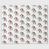 feestelijke eenhoornpartij met kerstpannen cadeaupapier (Vlak)