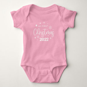 Feestelijke Eerste Kerstmis 2022 Romper