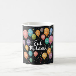 Feestelijke Eid Mubarak ballonnen ontwerp Koffiemok