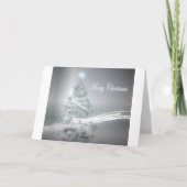 Feestelijke Elegante Altijdgroene Kerstmis van de Feestdagen Kaart (Achterkant)