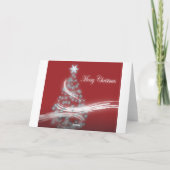 Feestelijke Elegante Altijdgroene Kerstmis van de Feestdagen Kaart (Achterkant)