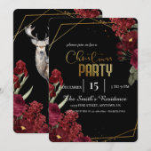 Feestelijke Elegante bloemen, Magische Kerstmis Re Kaart (Voorkant / Achterkant)