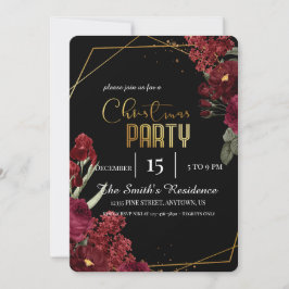 Feestelijke Elegante bloemen, Magische Kerstmis Re Kaart