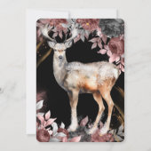 Feestelijke Elegante bloemen, Magische Kerstmis Re Kaart (Achterkant)