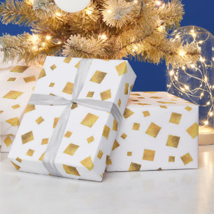 Feestelijke Elegante Gouden Confetti Cadeau Cadeaupapier