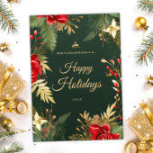 Feestelijke Elegante Zakelijke Professionele Kerst Feestdagenkaart