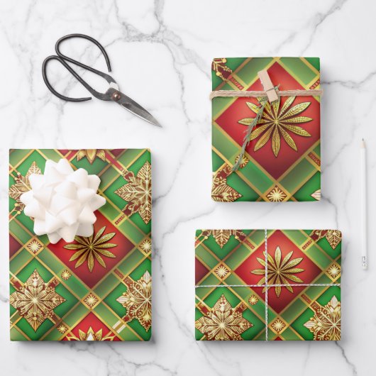 Feestelijke Elegantie Gift Inpakpapier Vel (Voorkant)