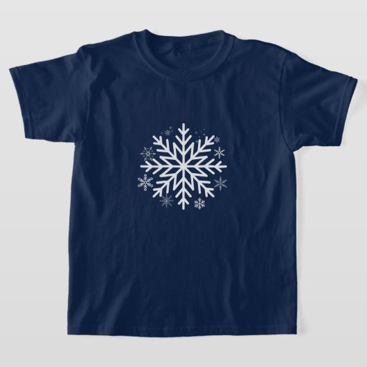Feestelijke Elegantie Sneeuwvlok Winter Kerstmis D T-shirt (Laagn)
