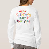 Feestelijke Elegantie: Vrouwen Kerst Sweatshirt (Achterkant)