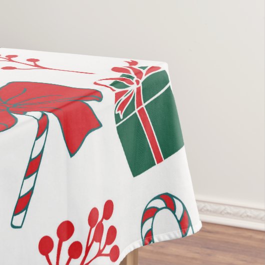 Feestelijke Elementen Kerst Tafelkleed (Voorbeeld)